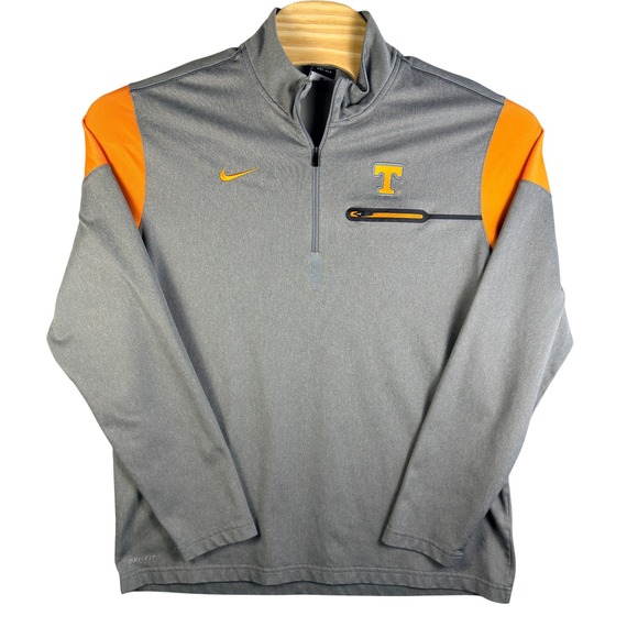 Nike Other - Nike Tennessee Volunteers Pullover Mens XL Gray Orange Dri-FIT Quarter Zip